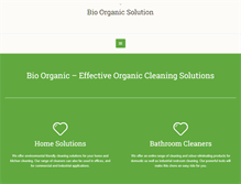 Tablet Screenshot of bioorganicsolutions.com